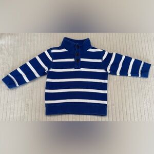 Gymboree Blue & White Striped Pullover Sweatshirt size 2T